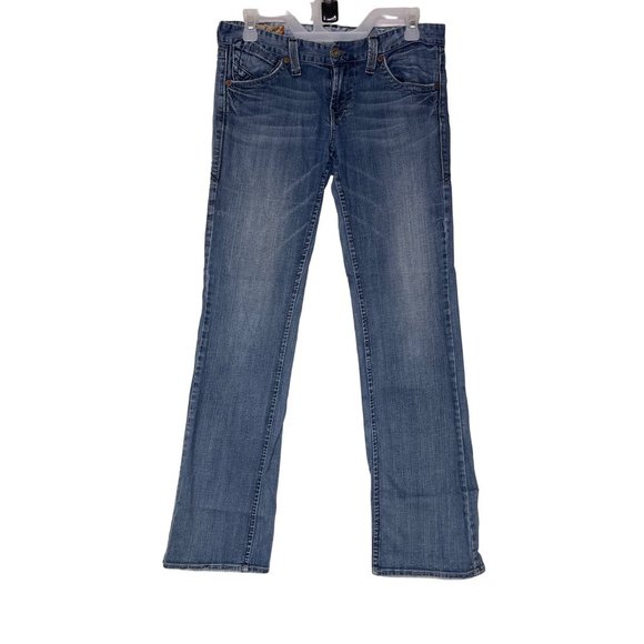 Lucky Brand women's jeans size 4 denim mid rise light wash pre-owned - Picture 1 of 16